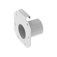 End plate with 50 mm outlet