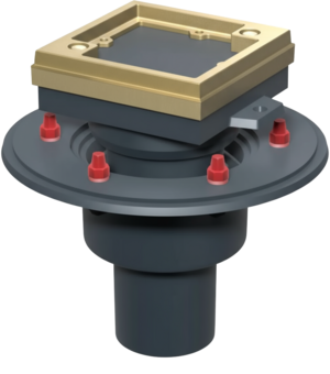 Finor – cleaning ports two-part, L 15 cover for optional surfaces