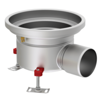 Fixed height with horizontal outlet - Round top