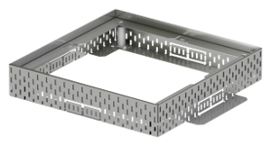 Top sections and gratings for roof gullys made of stainless steel