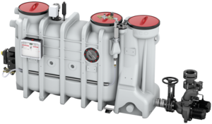 Grease separator with integrated lifting plant LipuSmart-P-OA extension stage 3