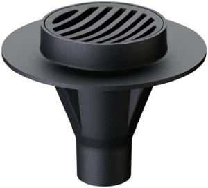 Compact gullies, without foul air trap, with bracket