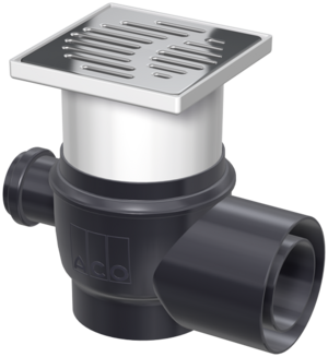 Complete gullies Easyflow, DN 70/DN 100 – socket inclination 1,5°