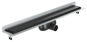 Channel body ACO ShowerDrain C - Black, Installation height top edge screed: 80 – 128 mm (EN 1253‑1) Channel body ACO ShowerDrain C - Black, Installation height top edge screed: 80 – 128 mm (EN 1253‑1)