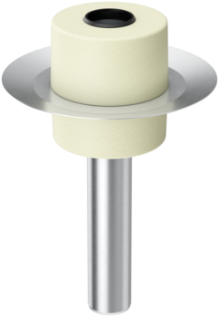 Wall and ceiling penetration for waterproof concrete roofs