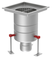 Extended fixed height – vertical outlet Extended fixed height – vertical outlet