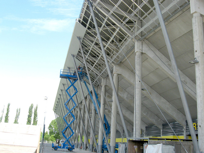Stadion, Dresden, Rohrsystem GMX Stadion, Dresden, Rohrsystem GMX