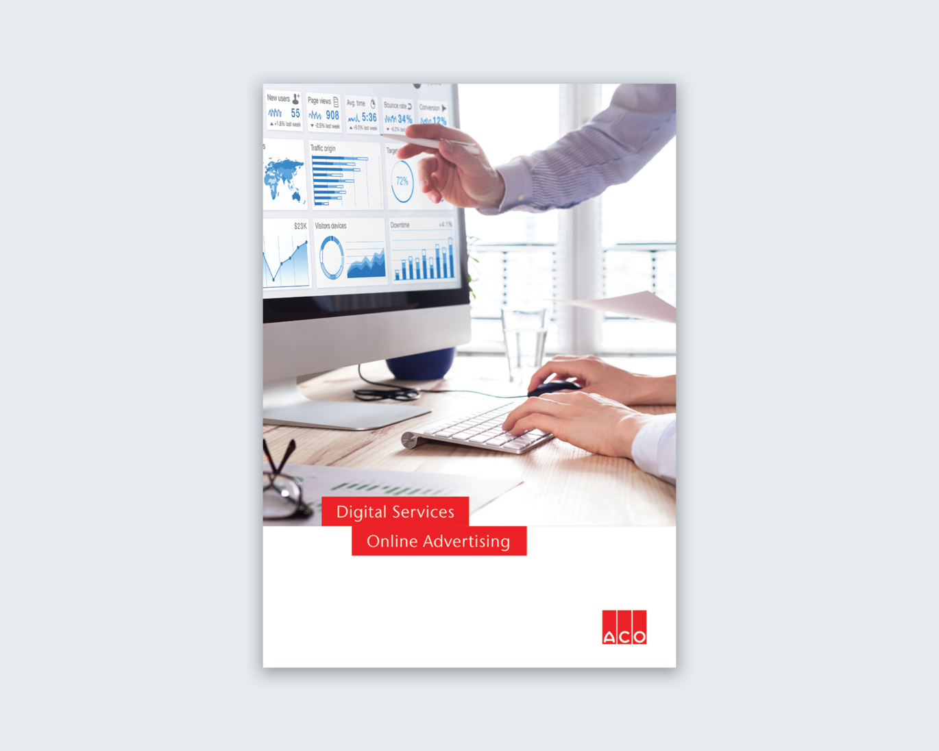 Online Advertising Leaflet Cover