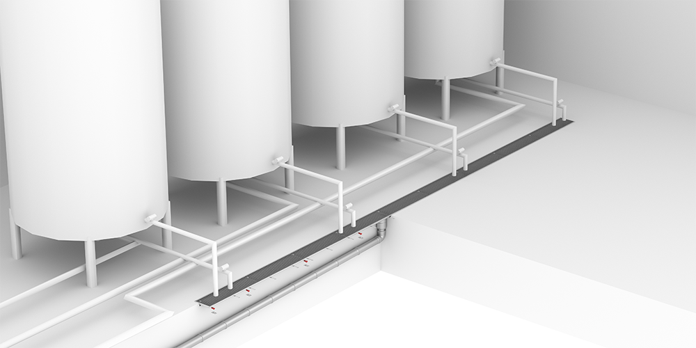 Drainage solutions designed to perform in Brewery cleaning in place stations