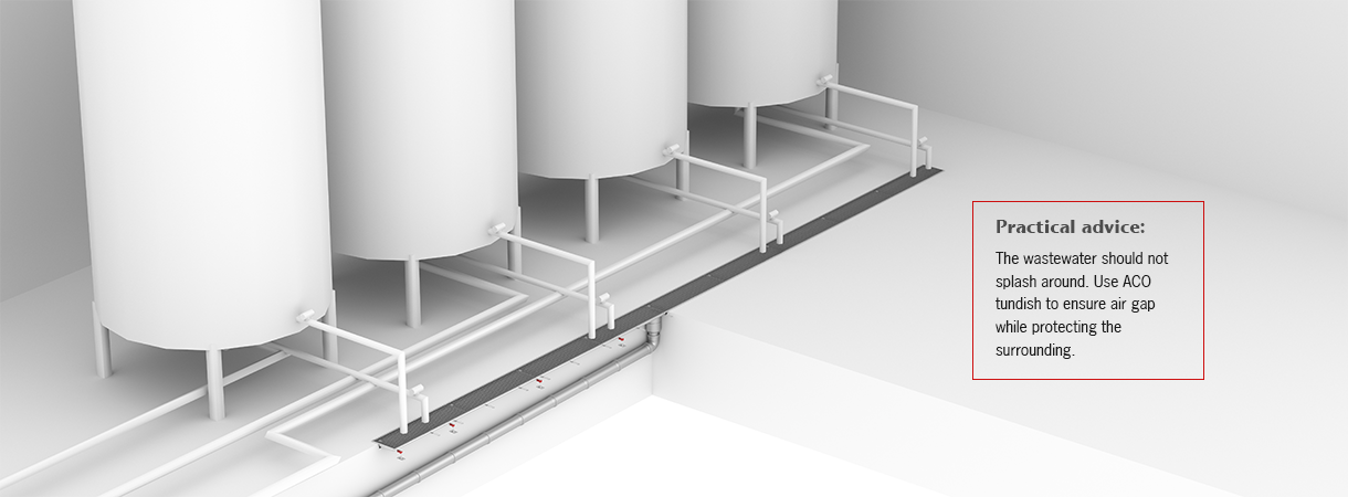Drainage solutions designed to perform in Brewery cleaning in place station Drainage solutions designed to perform in Brewery cleaning in place station