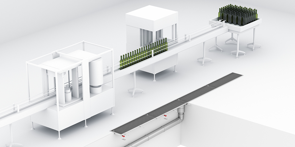 Drainage solutions designed to perform in Brewery bottling area