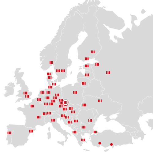 Mapa Europa - Pribyslav